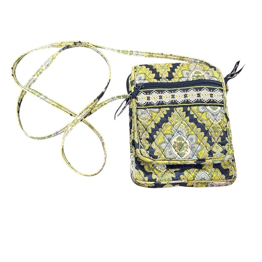 Vera Bradley Yellow and Blue Crossbody Bag
